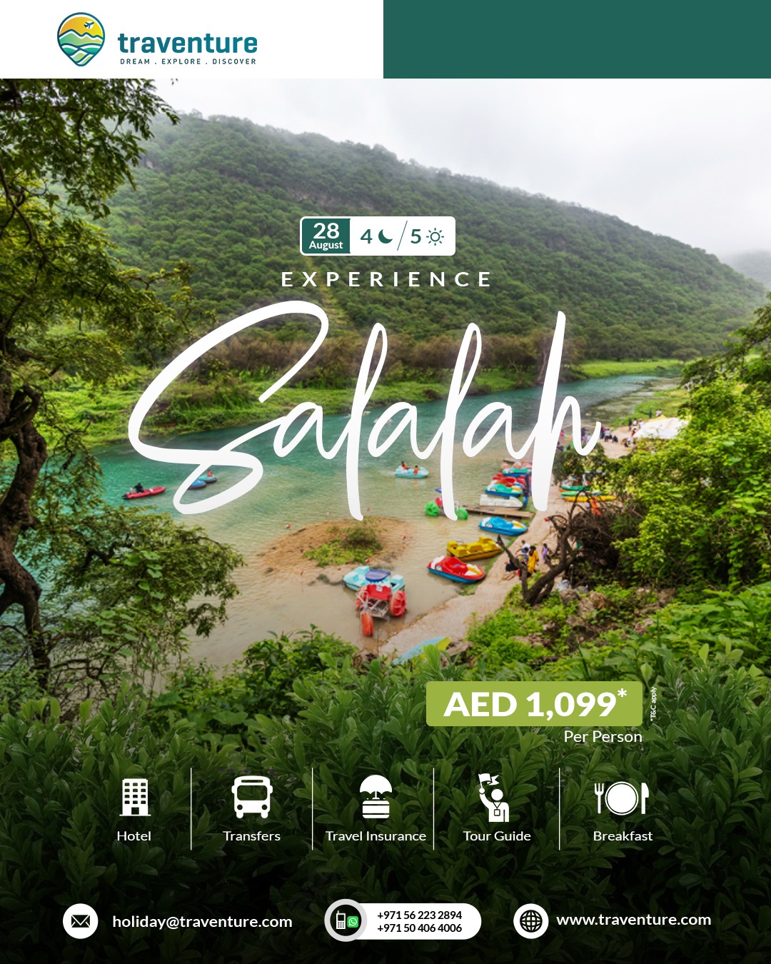 Salalah Holiday Package (4 Nights/5 Days)
