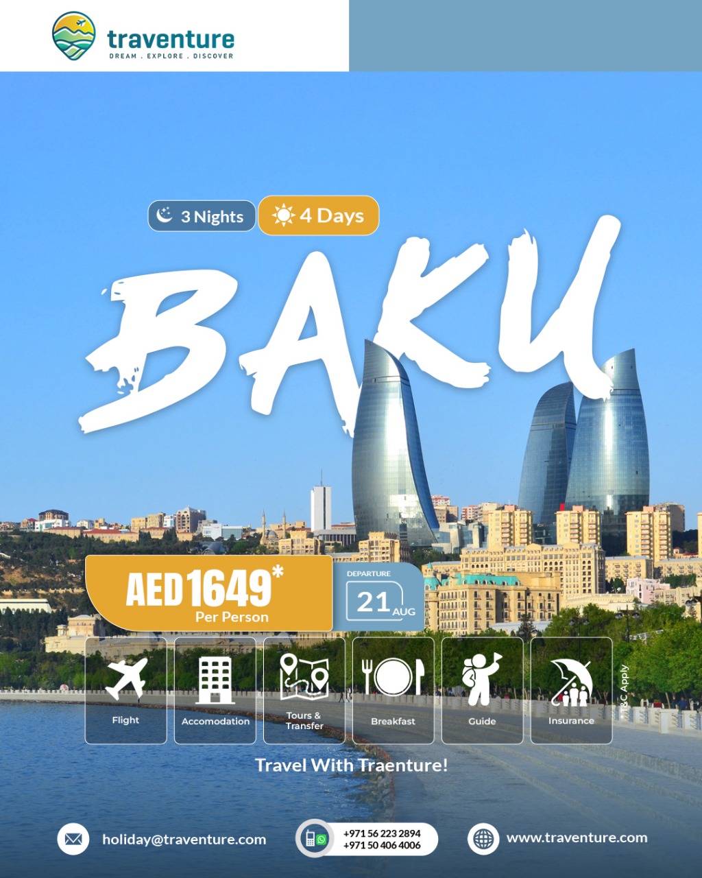 Baku Holiday Package (3 Nights/4 Days)