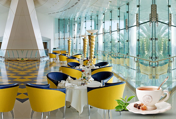 Burj Al Arab Afternoon Tea At Sahn Eddar Lobby Lounge