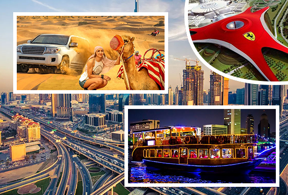 Desert Safari With Dhow Cruise And Abu Dhabi City Tour With Ferrari World