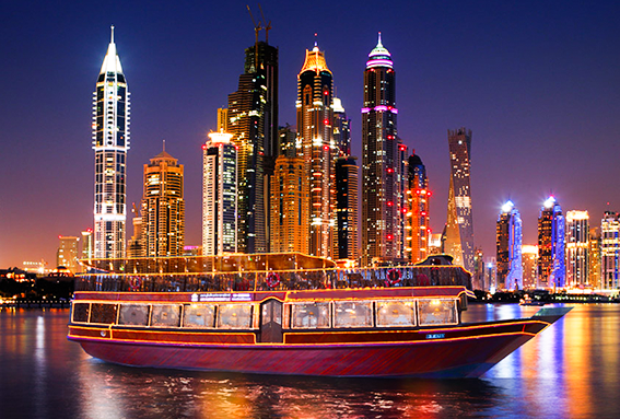 Dhow Cruise Dubai Marina With Dinner Buffet